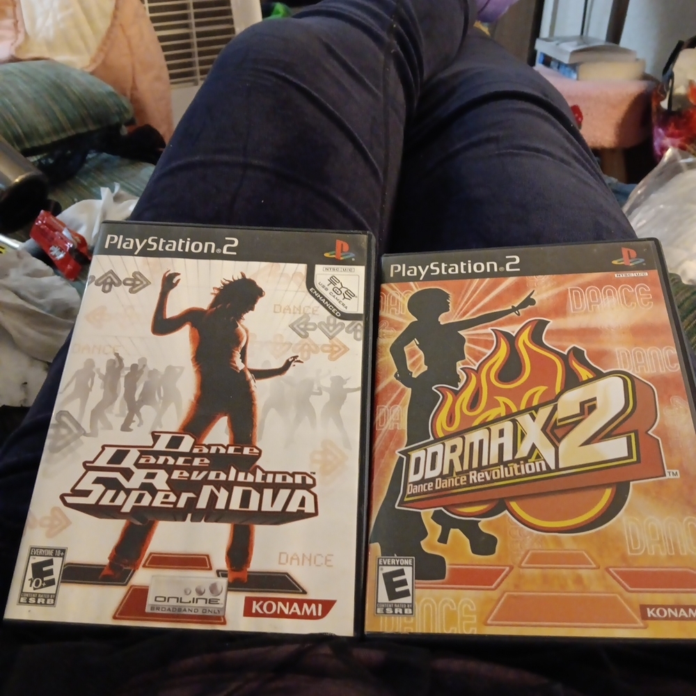Sony PlayStation 2 Dance Dance Revolution Games - Black and Orange